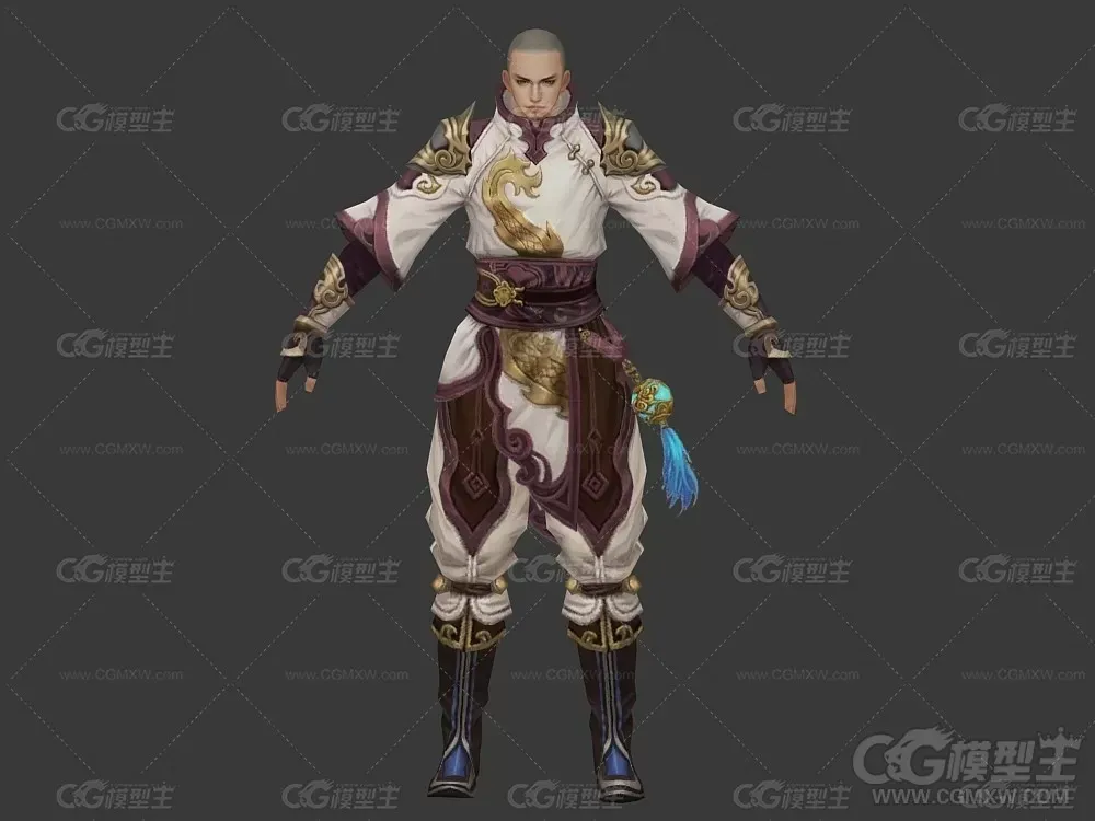 3D游戏男角色模型-4