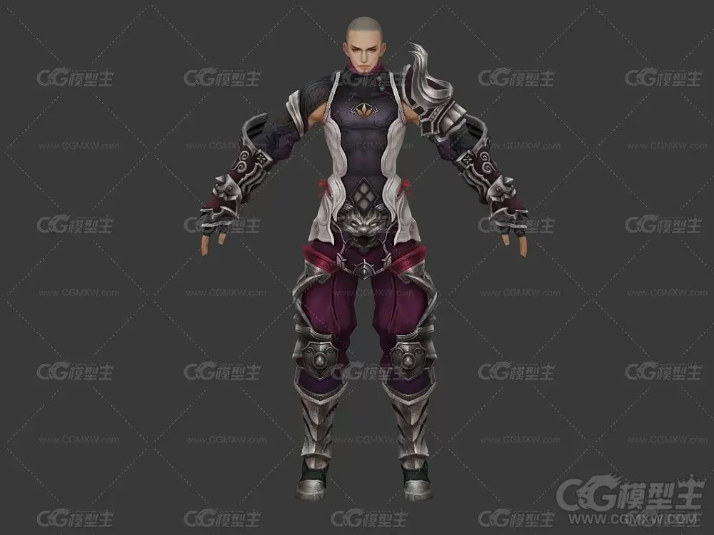 3D游戏男角色模型-5