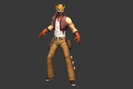 牛仔男子 CG模型