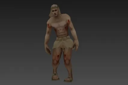 受伤奴隶 3D模型