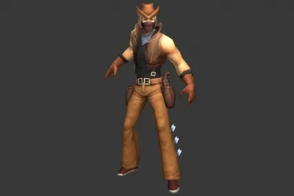 西部牛仔男 cg模型