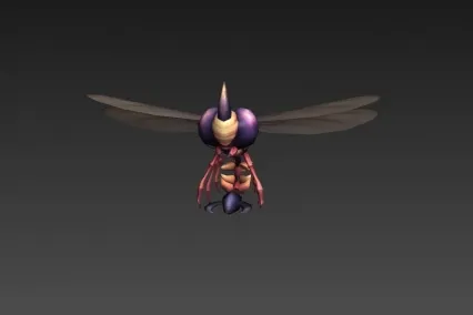 尖角蝇 3d模型