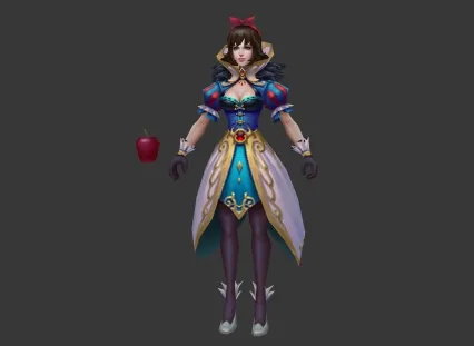 公主 3d模型