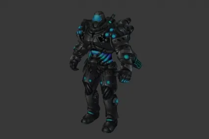 黑盔甲机器战士 CG模型