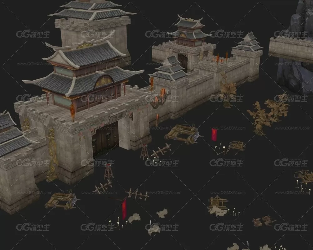 英雄游戏全套3D模型（带骨骼+带动画+带贴图）-9