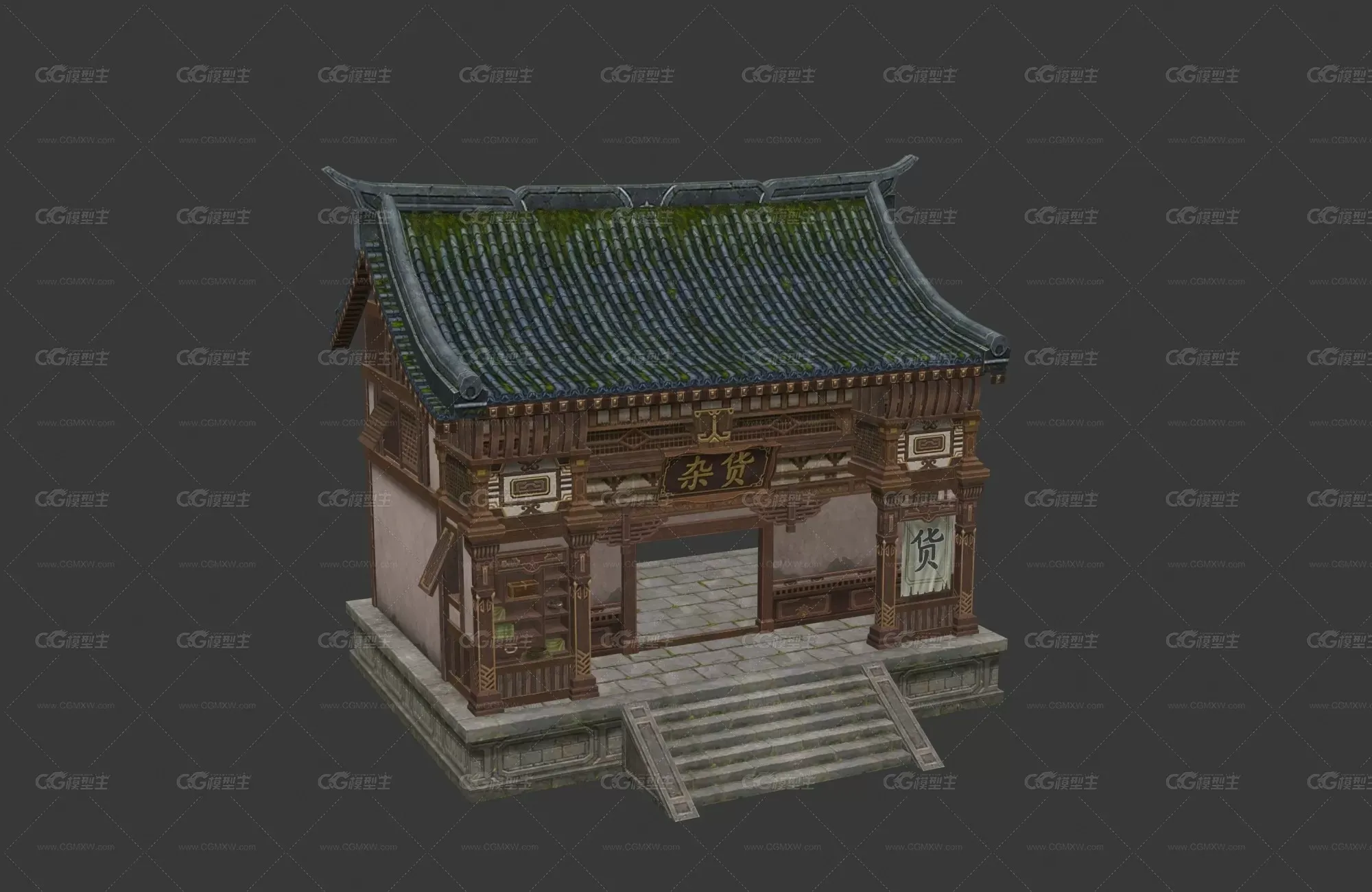 建筑 杂货铺 3D模型-1