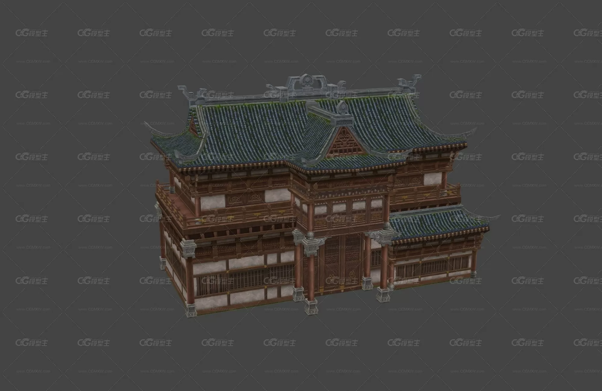 房屋 建筑 阁楼 3D模型-1