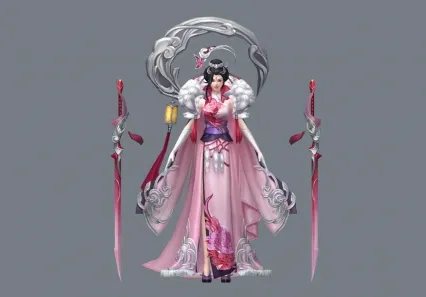 小粉仙女  模型