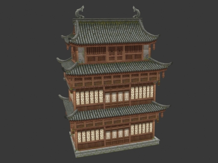 阁楼 建筑 3D模型