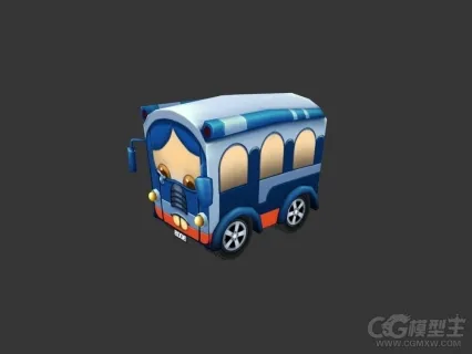 卡通小汽车3D模型
