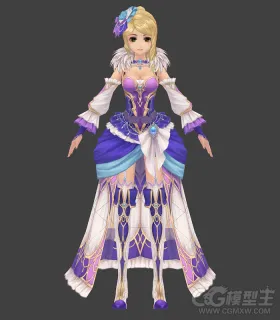 3D游戏美女模型