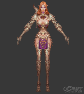 美女战士3D模型