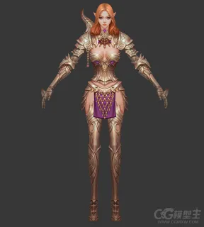 美女战士3D模型