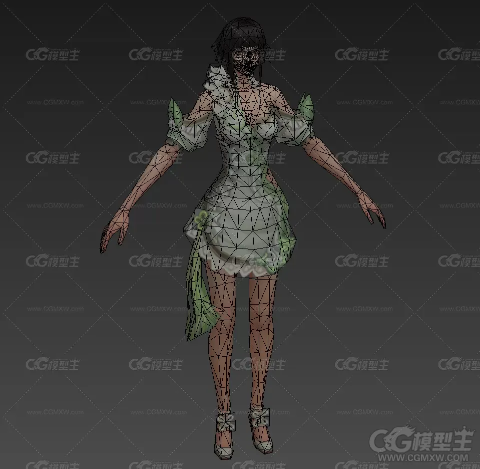 漂亮女人3D模型-2