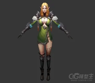 3D游戏美女模型
