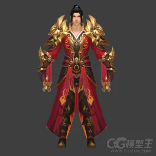 精品手绘游戏角色模型