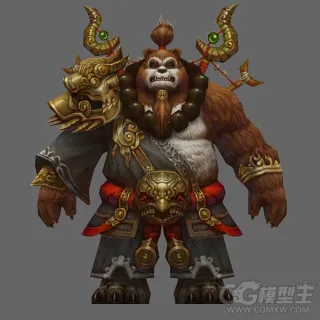 熊猫人3D模型