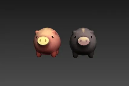 两小猪 cg模型