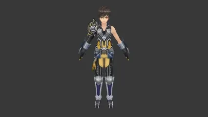 二次元 男战士 青年帅哥 3D模型