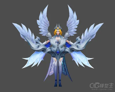 神魔女角色3D模型