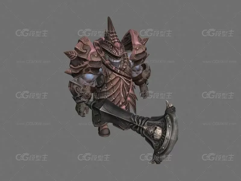 战士战士 3D模型-1