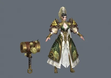 帅气五女将 3d模型