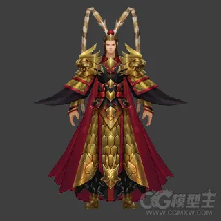 金甲将军3D模型