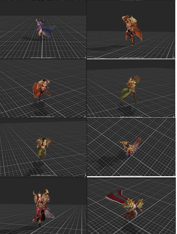 传奇战法道 角色人物武器3D模型动作 FBX unity格式 游戏美术素材-2