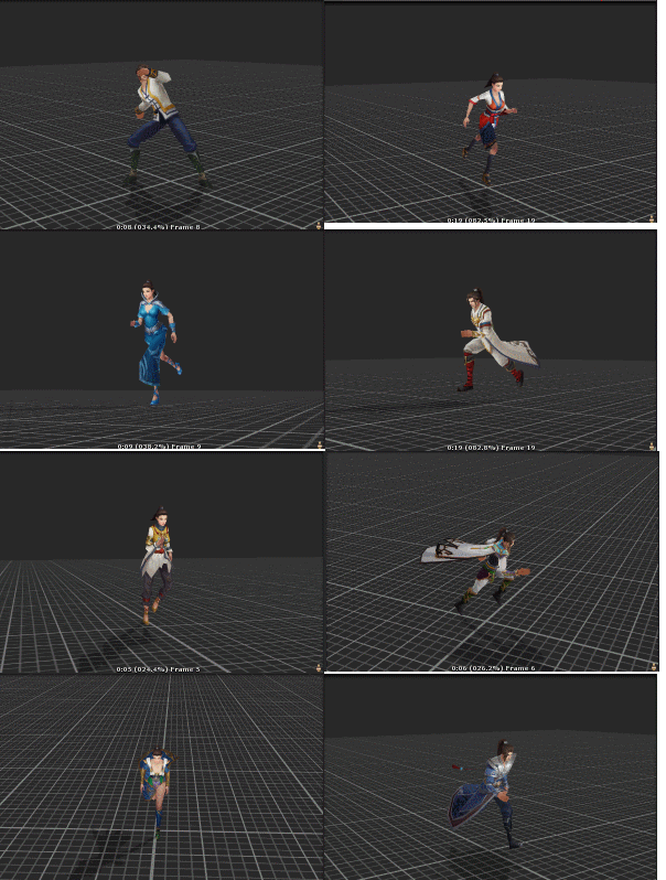 传奇战法道 角色人物武器3D模型动作 FBX unity格式 游戏美术素材-4