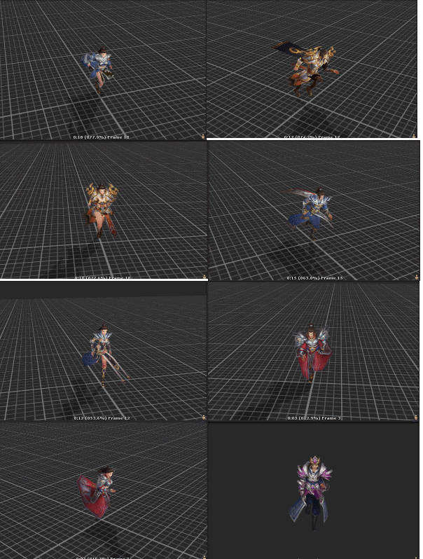 传奇战法道 角色人物武器3D模型动作 FBX unity格式 游戏美术素材-5