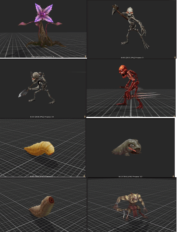 传奇战法道 角色人物武器3D模型动作 FBX unity格式 游戏美术素材-13