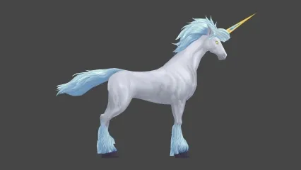 独角兽 马 3D模型