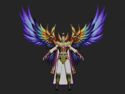 蓝翼男3d模型