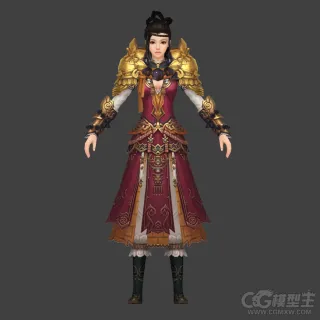 武侠女角色模型