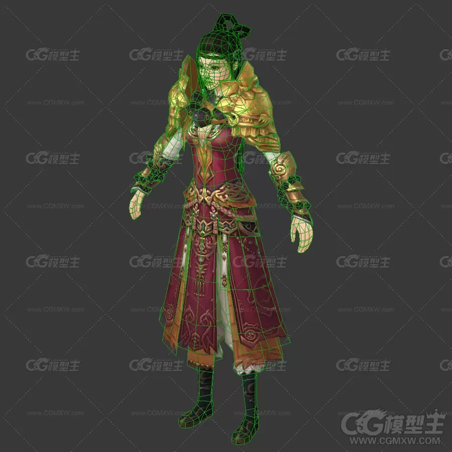 武侠女角色模型-3
