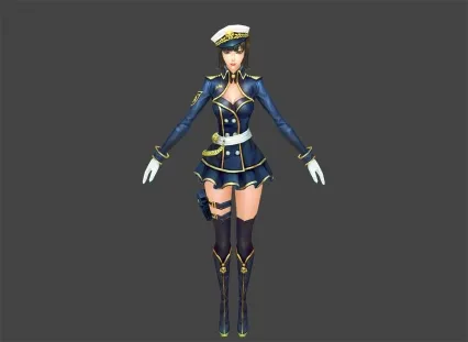 女警 3d模型