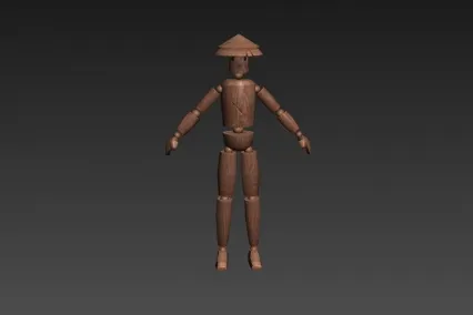 稻草人 3d模型
