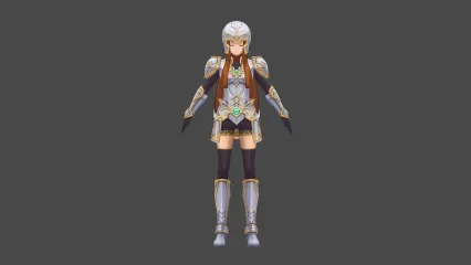 二次元 女骑士 3D模型