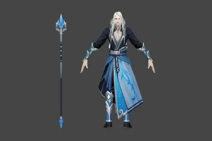 法师 男 3D模型