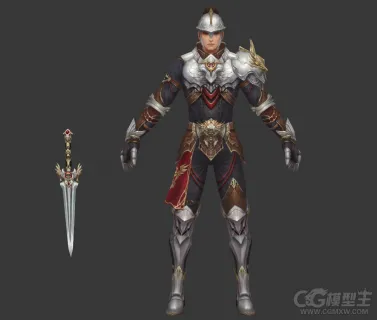 男战士3D模型