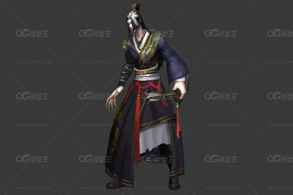 怪书生 cg模型-1