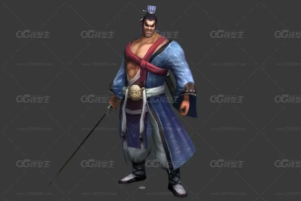 姬清虚 3d模型-1