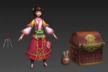 临安仓库保管员 cg模型