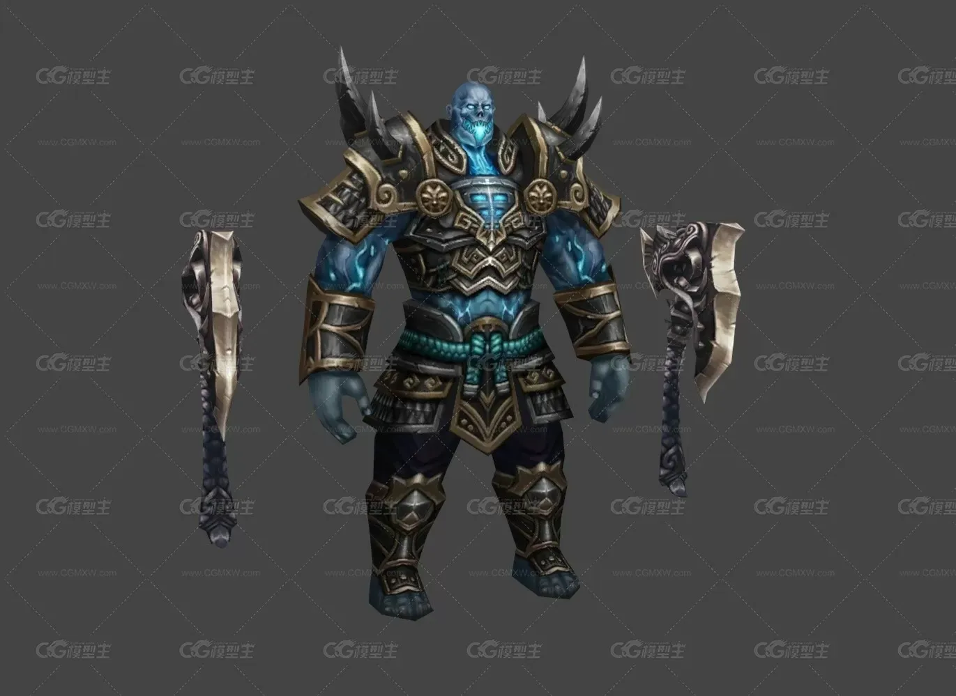 蛮族战士 3d模型-1
