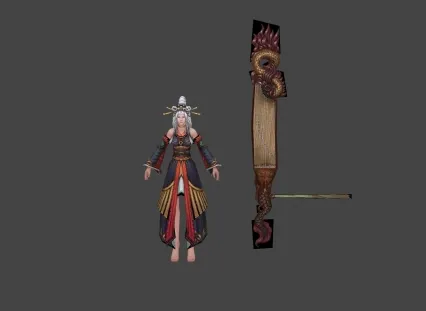 舞女 3d模型