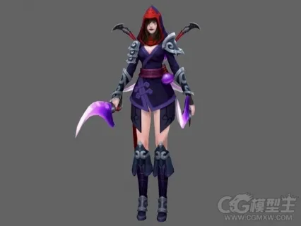 女刀客3D模型