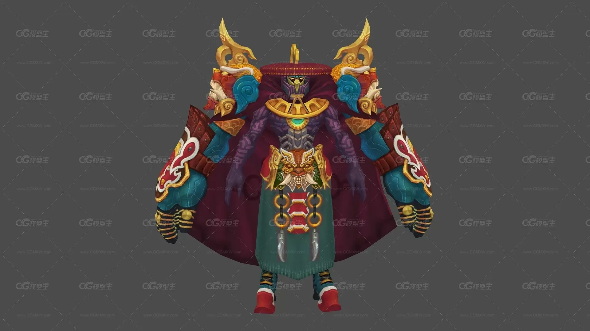 蒙面 壮汉 boss 3D模型-1