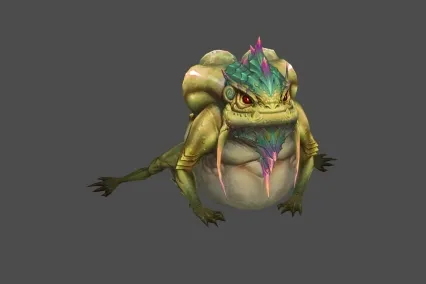 蟾蜍 蛤蟆 怪物 3D模型