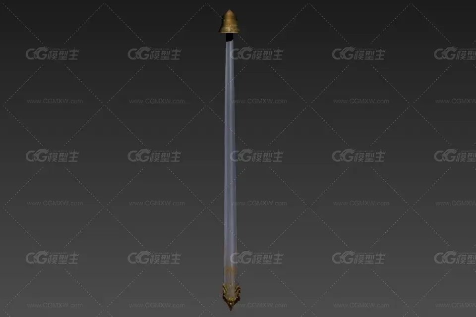 龙元阁白菱 cg模型-1