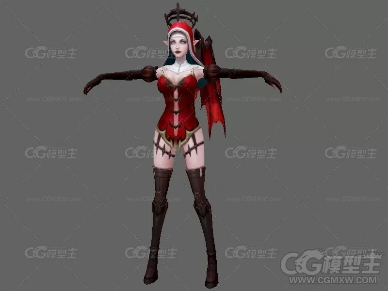 恶魔女角色模型-1